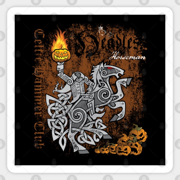 The Headless Horseman Sticker by celtichammerclub